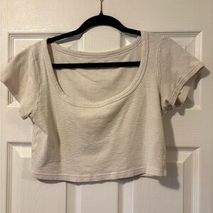 Madewell Cream Crop Top